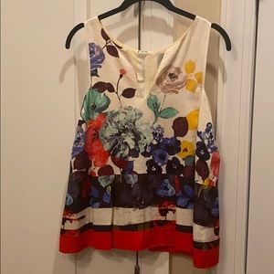 Anthropologie HD Paris Elsie Tank Floral
